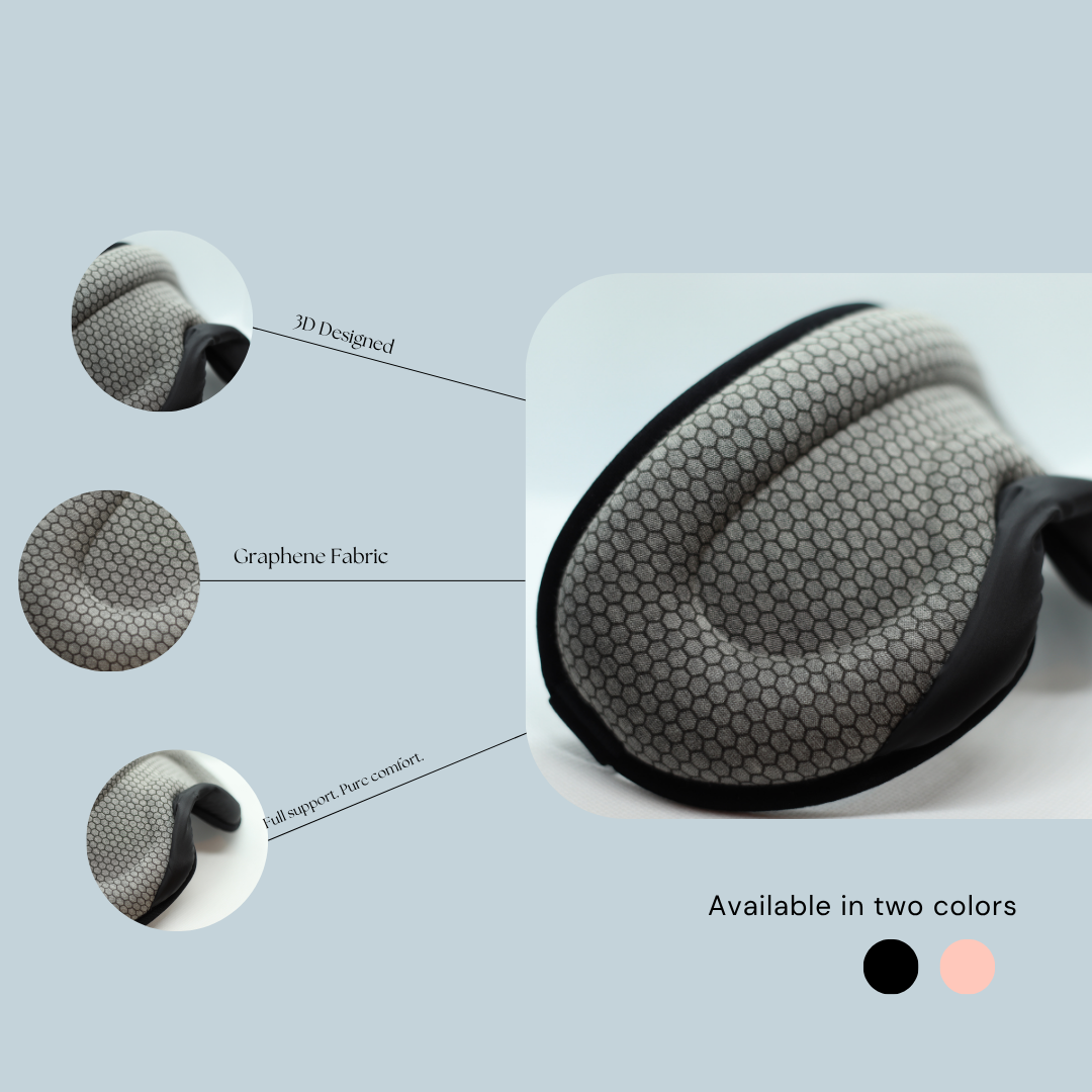 Infinity Sleep - 3D Black Graphene Sleep Eye Mask