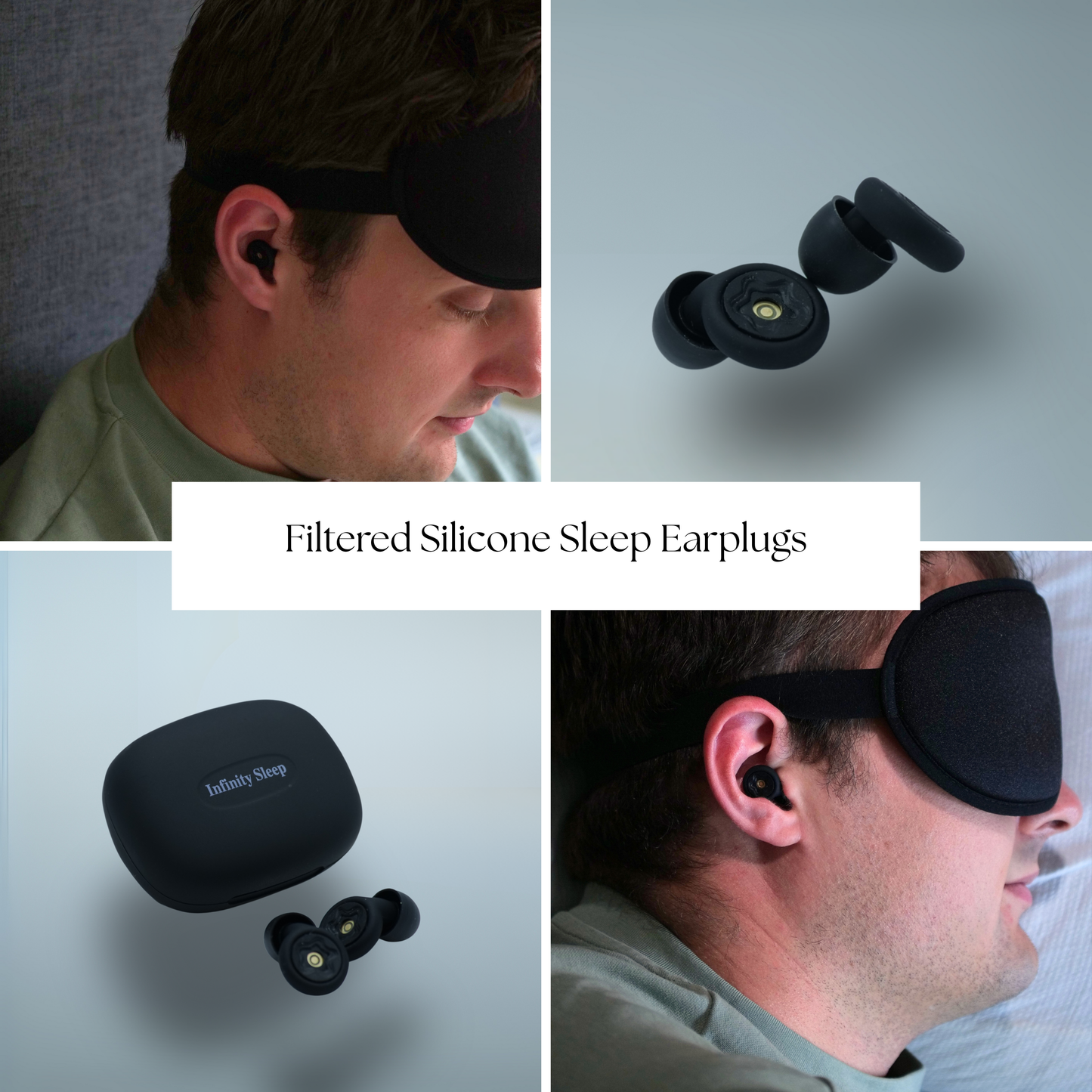Infinity Sleep - Filtered Silicone Sleep Earplugs